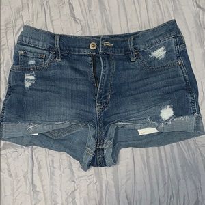 Hollister light blue denim shorts